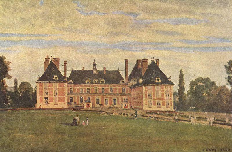 Jean-Baptiste Camille Corot Chateau de Rosny oil painting picture